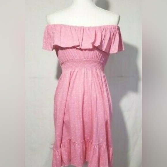 Lilly Pulitzer Strapless Pretty Pink Dot Dot Dress Size M - Picture 2 of 7